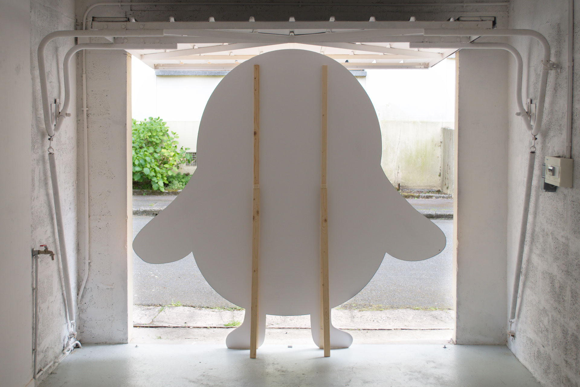 Claude Closky, ‘The Nest,’ 2026, digital print on honeycomb board, wood, 190 x 200 x 50 cm. 